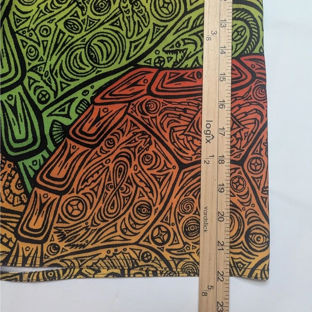 Pelagic Sharkskin Dorado Board Shorts Mens 32 Green Yellow Mahi Fishing
